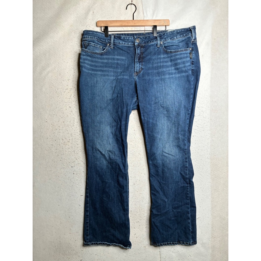 Silver Jeans Co Suki Slim Bootcut W93616SDK424 Indigo Blue Denim 24W L33 Mens
